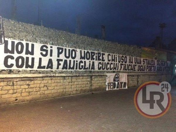 striscione fedayn cucchi