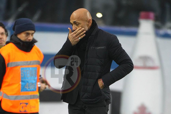 spalletti smorfia mano sul viso atalanta roma