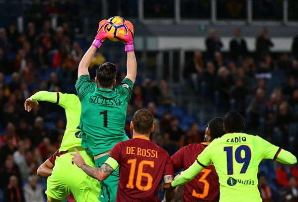 szczesny de rossi roma bologna