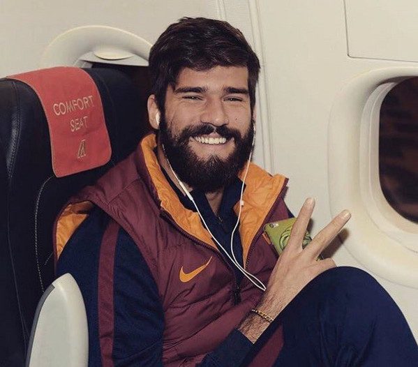 Alisson aereo juve roma