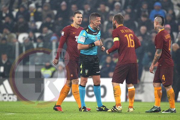 de rossi dzeko orsato proteste juve roma