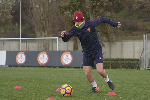 AS Roma Press Conference And Trainig Session