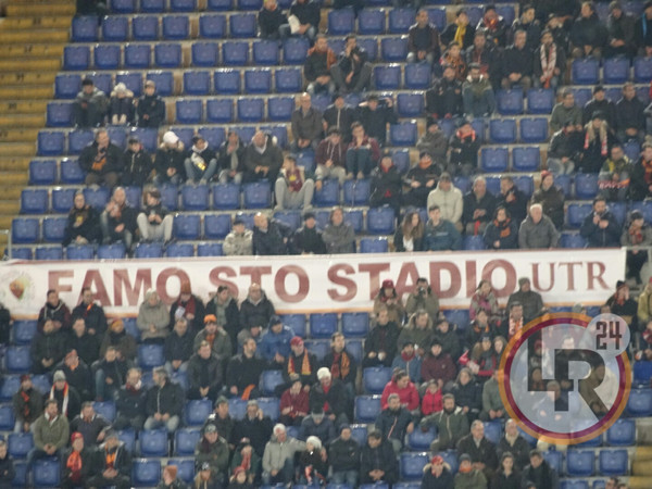 roma fiorentina striscione famo sto stadio