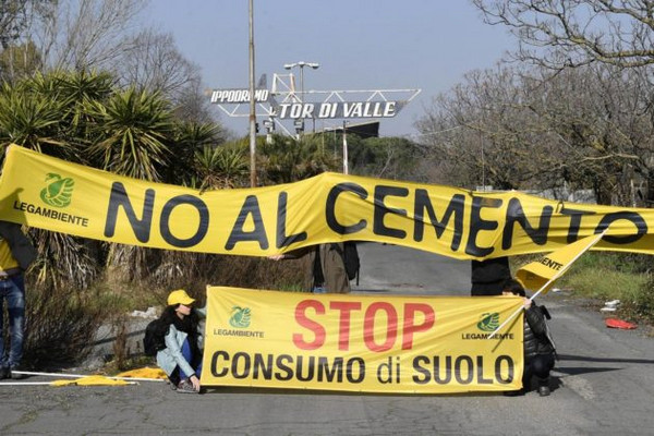 Stadio Roma, Legambiente contro la cementificazione a Tor di Valle