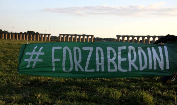 striscione forza berdini