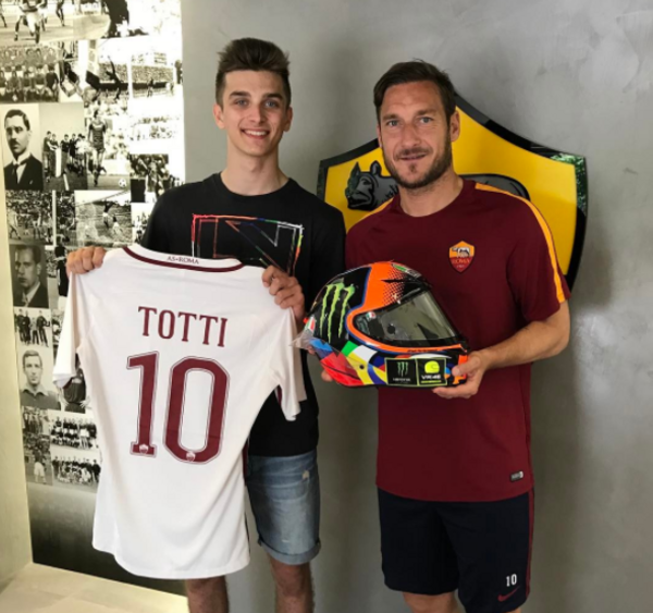 luca marini e totti a trigoria