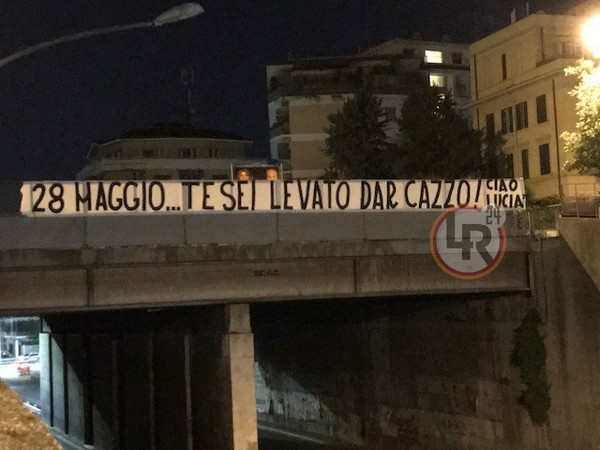 striscione contro spalletti lr24