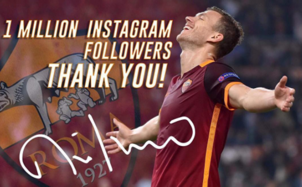 dzeko immagine per milione di follower