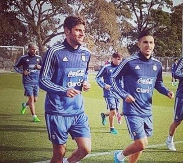 fazio paredes sorriso allenamento argentina