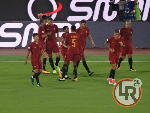 esultanza gol dzeko roma inter 2