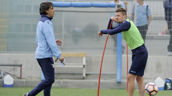 inzaghi milinkovic allenamento lazio