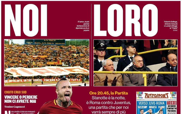 prima pagina romanista