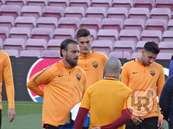 de rossi schick pellegrini allenamento