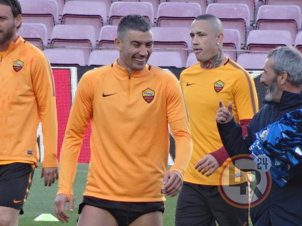 kolarov nainggolan allenamento