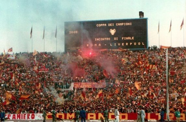 roma liverpool curva sud