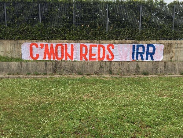 striscione lazio a formello Roma Liverpool 02.05.2018