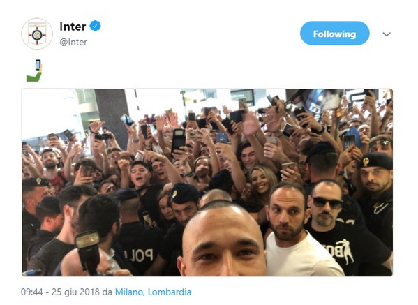 selfie nainggolan