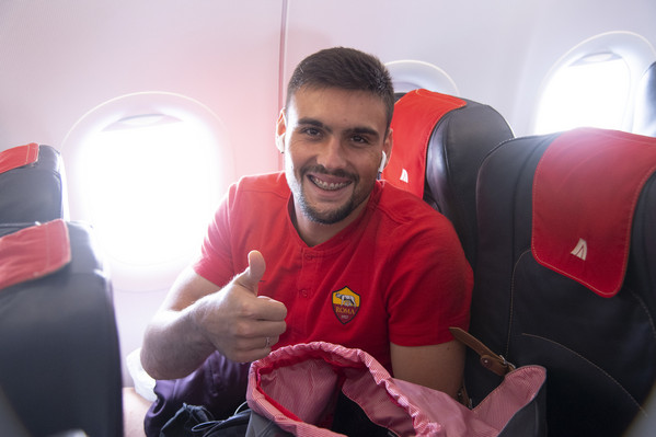 AS Roma, la squadra in viaggio per Torino