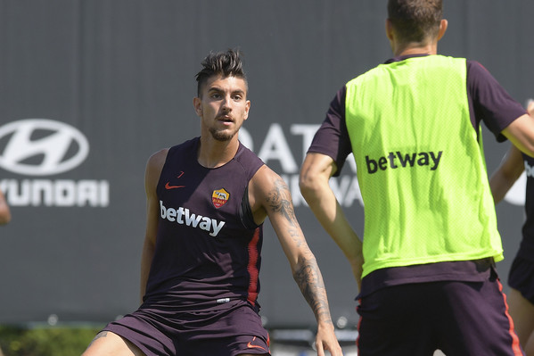 AS Roma, allenamento a Trigoria in vista dell'Atalanta