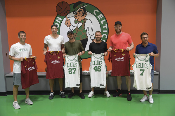 AS Roma, Tour USA 2018 - Visita al centro di allenamento dei Boston Celtics