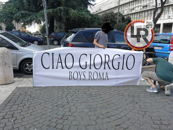Funereale Giorgio Rossi striscione 24.09.2018