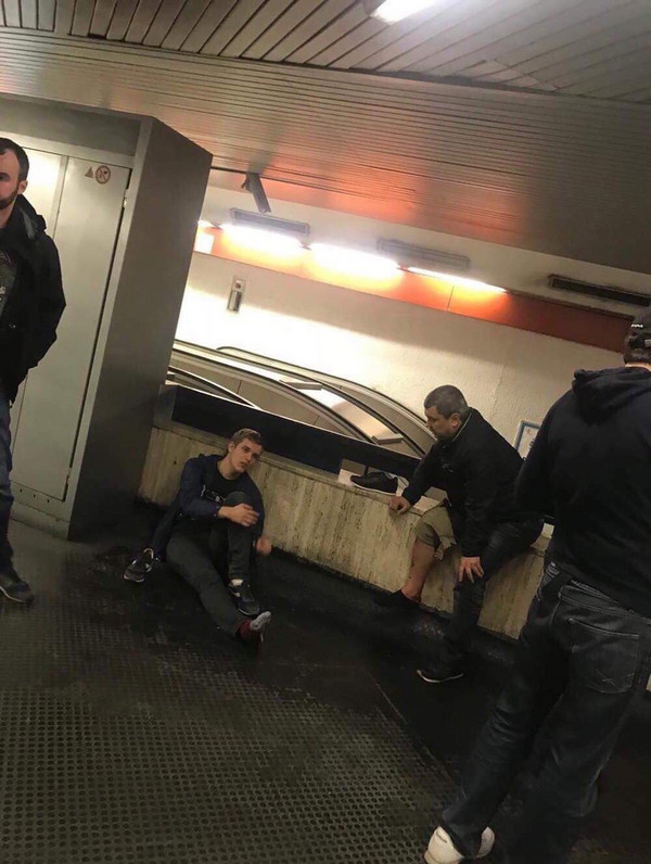 tifosi cska feriti metro repubblica