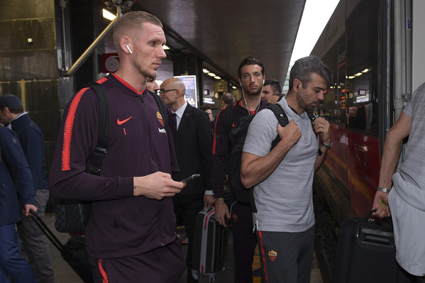 L'AS Roma in viaggio per Firenze