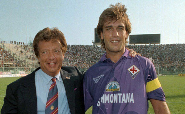 Cecchi Gori e Batistuta Fiorentina