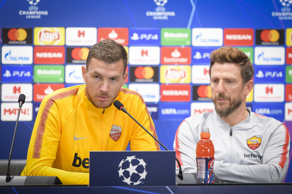 Conferenza stampa di presentazione del match di Champions League tra CSKA Mosca e AS Roma