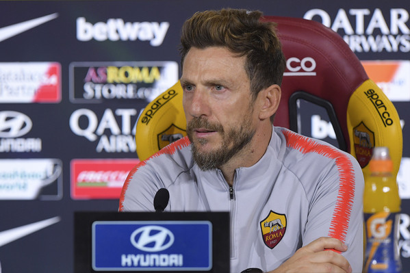 AS Roma, Eusebio Di Francesco in conferenza stampa