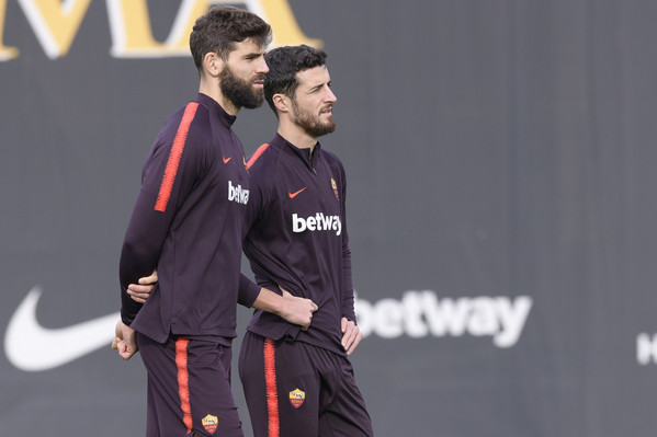 AS Roma, allenamento a Trigoria