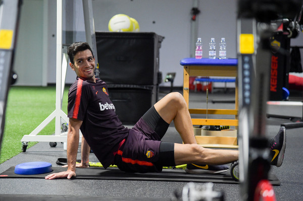 AS Roma, allenamento a Trigoria