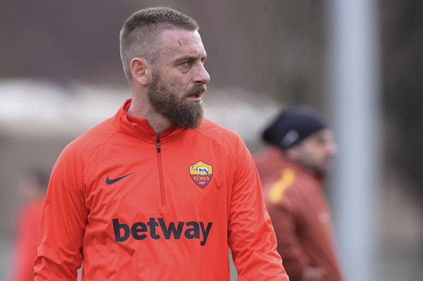 AS Roma, allenamento a Trigoria