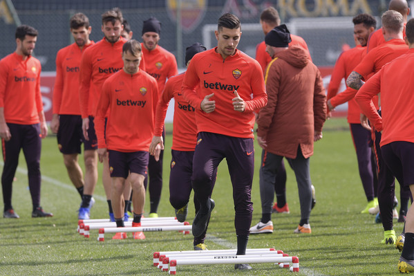 AS Roma, allenamento mattutino a Trigoria