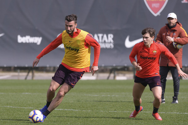 AS Roma, allenamento mattutino a Trigoria