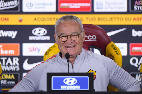 AS Roma, conferenza stampa dell'allenatore Claudio Ranieri