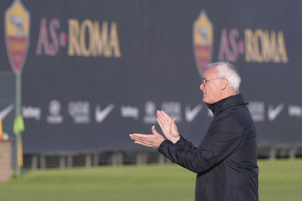 AS Roma, seduta di allenamento al Centro sportivo di Trigoria