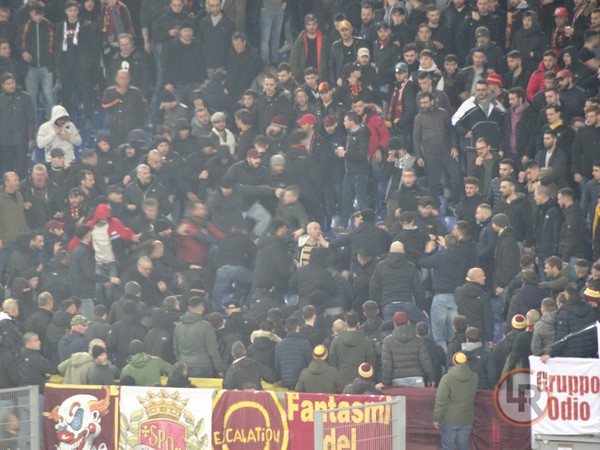 curva sud derby tafferugli