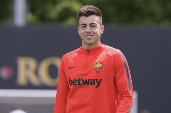 AS Roma, seduta di allenamento al Centro sportivo di Trigoria