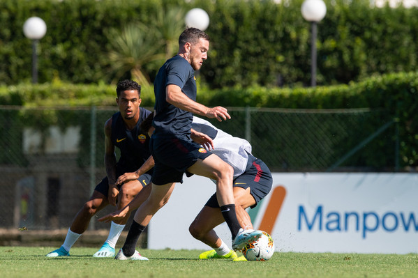 AS Roma, allenamento mattutino a Trigoria