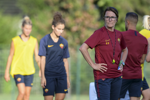 AS Roma, allenamento della squadra femminile