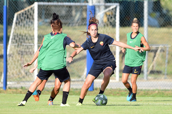 Allenamento AS Roma femminile a Norcia al Centro Sportivo Hotel Salicone