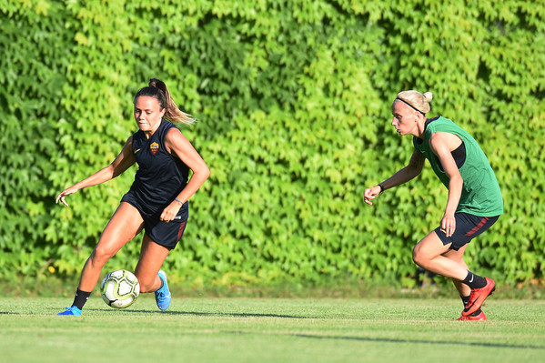 Allenamento AS Roma femminile a Norcia al Centro Sportivo Hotel Salicone