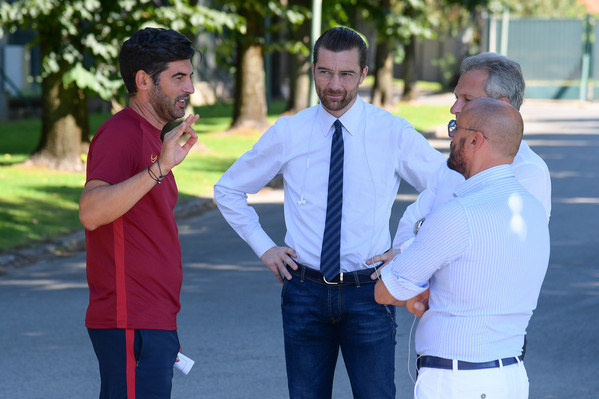 AS Roma, sessione di allenamento a Trigoria