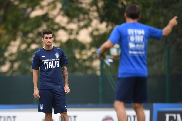 Ritiro Nazionale Italiana calcio, sessione di allenamento