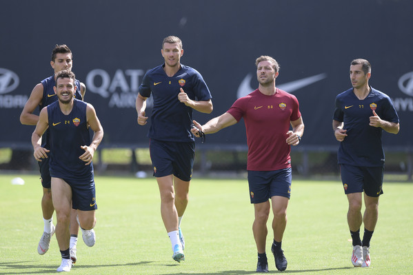 AS Roma, allenamento mattutino a TrigoriaAS Roma, allenamento mattutino a Trigoria