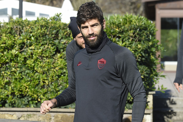 AS Roma, allenamento a Trigoria