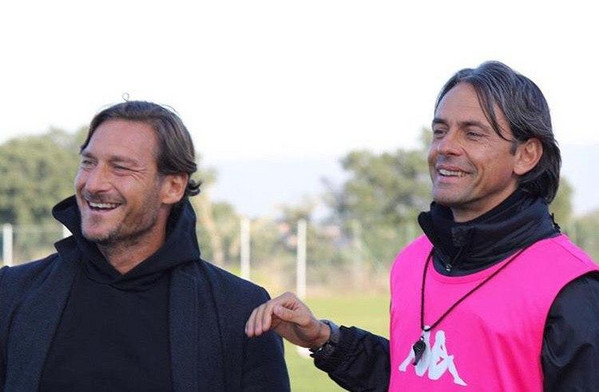 Filippo Inzaghi e Francesco Totti