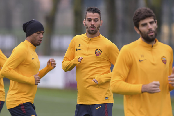 AS Roma, sessione di allenamento a Trigoria