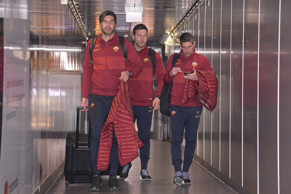 L'AS Roma in viaggio per Bergamo